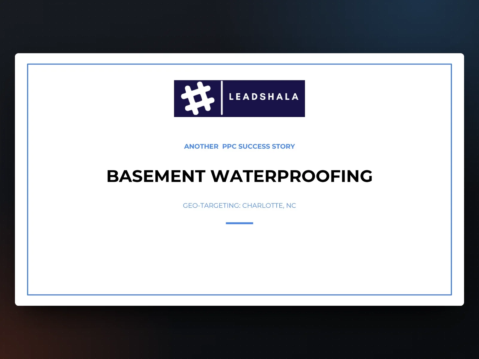 Report cover, from the client report